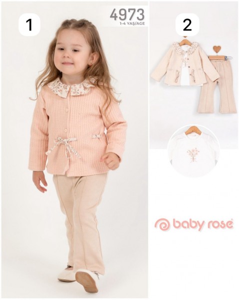 Костюм Тройка Для Девочки Baby Rose (1-2-3-4лет) 