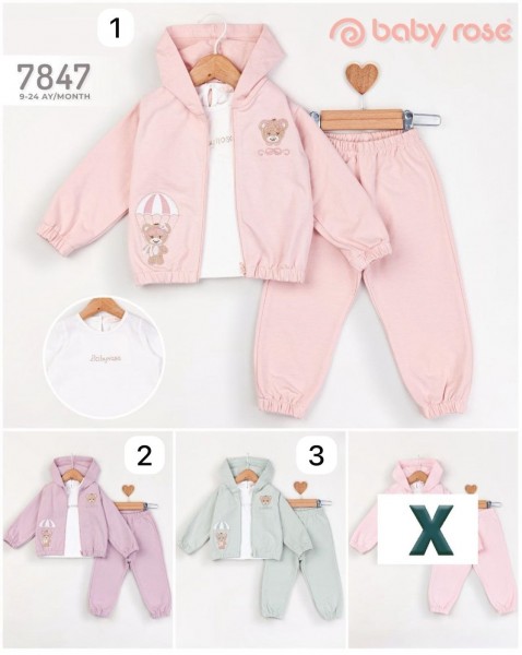 Костюм Тройка Для Девочки Baby Rose (9-12-18-24мес.)