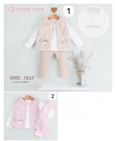 Костюм Тройка Для Девочки Baby Rose (9-12-18-24мес.)