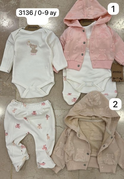 Комплект Для Девочки Pookie (0-3/3-6/6-9мес.)