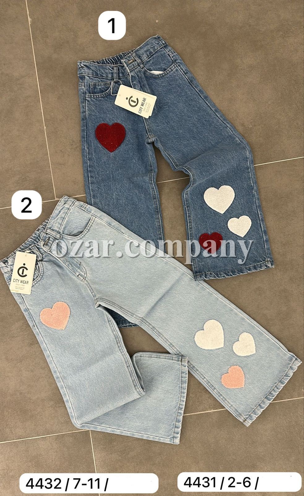 Джинсы Для Девочки City Wear (2-3-4-5-6лет) 