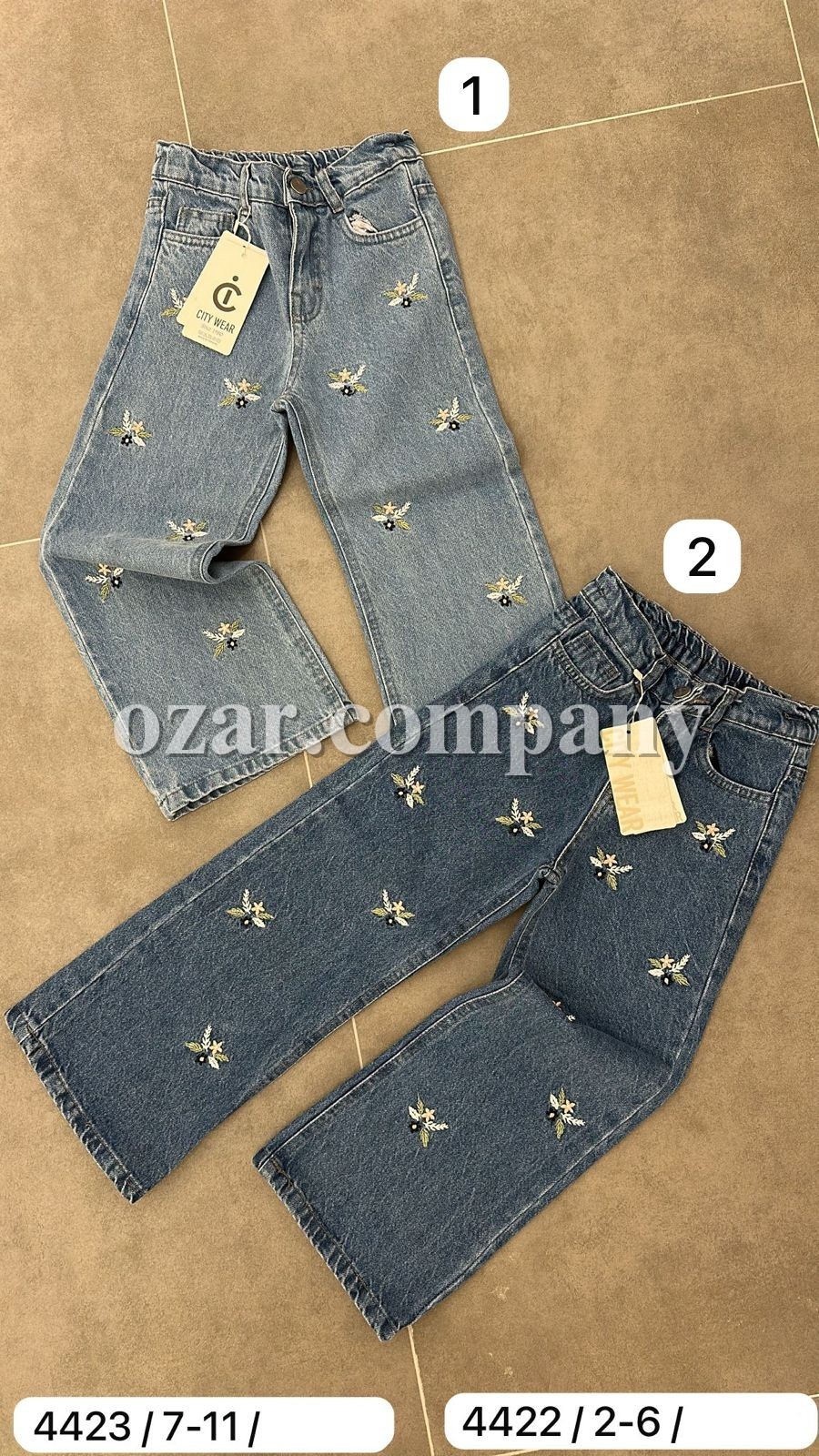 Джинсы Для Девочки City Wear (7-8-9-10-11лет)