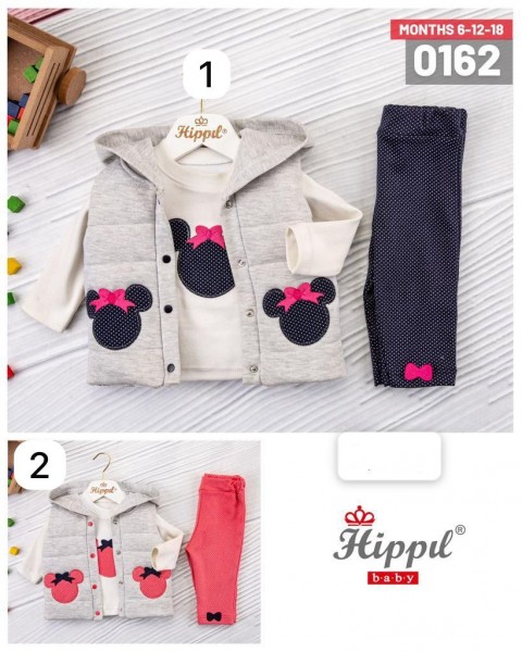 Костюм Тройка Для Девочки Hippil (6-9/9-12/12-18мес.)