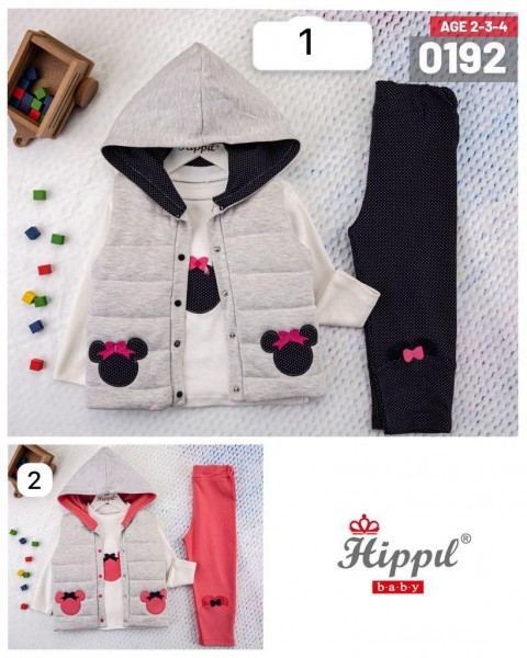 Костюм Тройка Для Девочки Hippil (2-3-4лет) 
