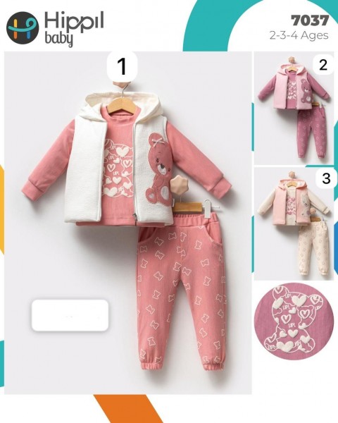 Костюм Тройка Для Девочки Hippil (2-3-4лет) 