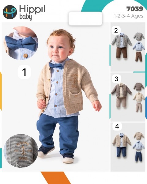 Костюм Тройка Для Мальчика Hippil (1-2-3-4лет) 