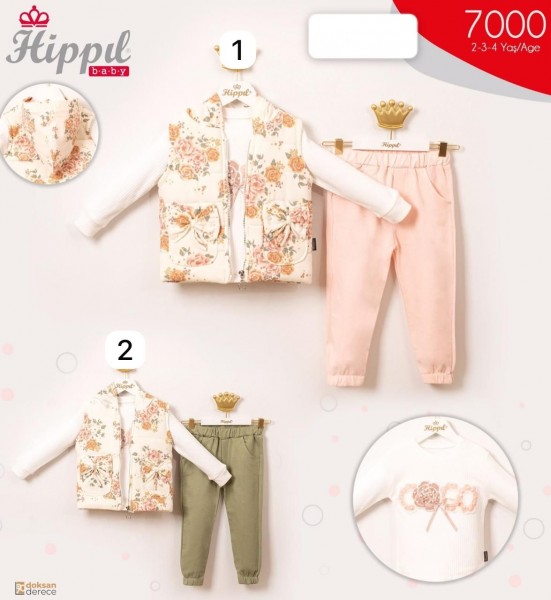Костюм Тройка Для Девочки Hippil (2-3-4лет) 