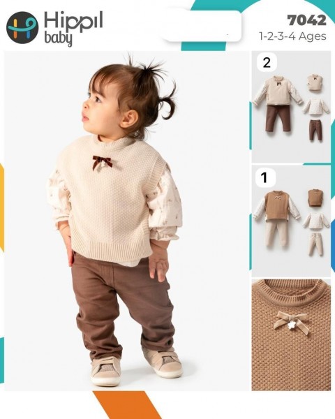 Костюм Тройка Для Девочки Hippil (1-2-3-4лет) 