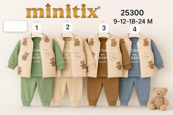 Костюм Тройка Для Мальчика Minitix (9-12-18-24мес.)