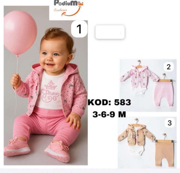 Комплект Для Девочки PodiuMini (3-6-9мес.)