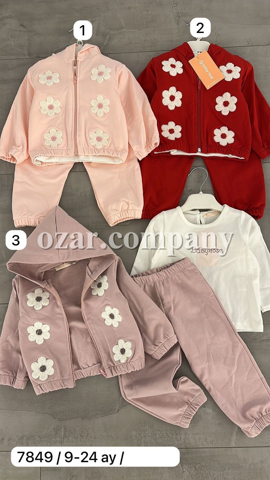 Костюм Тройка Для Девочки Baby Rose (9-12-18-24мес.)