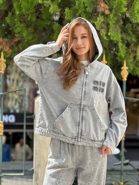 Женский Джинсовый Пиджак Miu Miu
