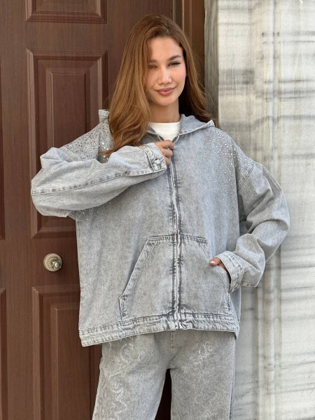 Женский Джинсовый Пиджак Coco Bianca