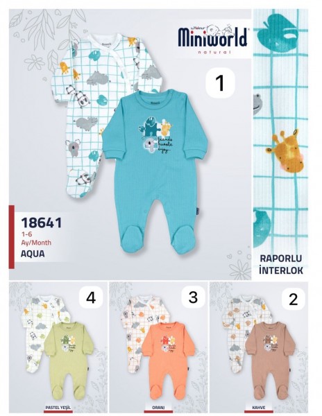 Пара Человечков Для Новорождённых Miniworld (1-3/3-6мес. по 2шт.) 
