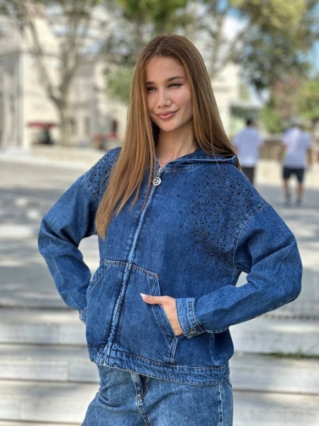 Женская Джинсовая Курточка Coco Bianca