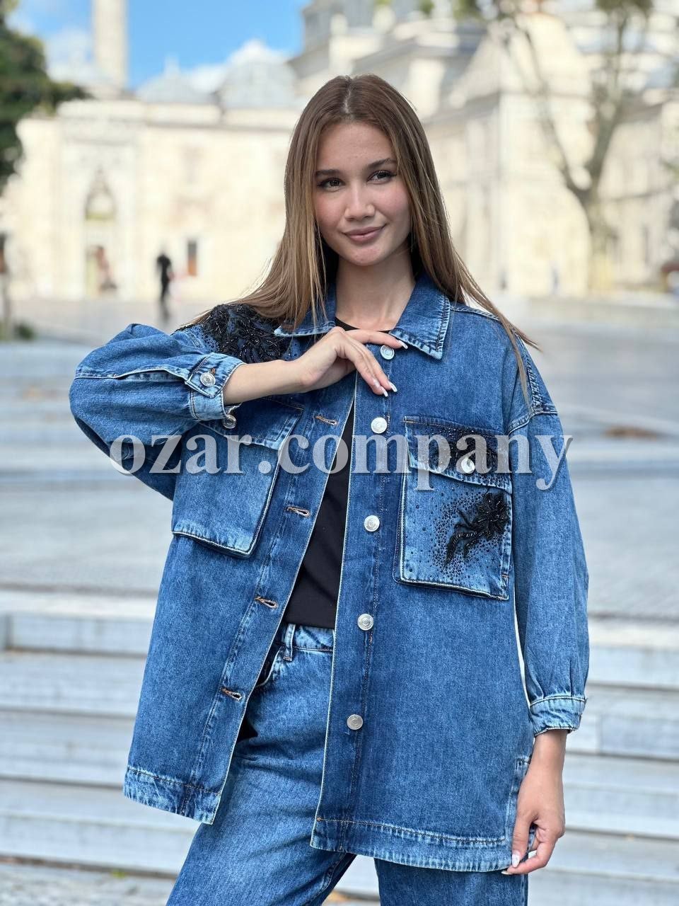 Женская Джинсовая Рубашка Coco Bianca