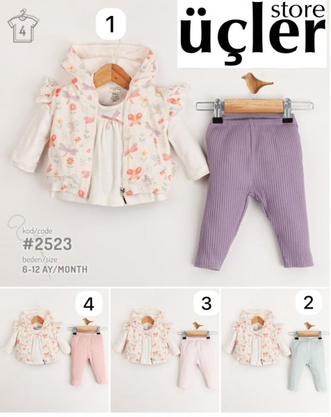 Костюм Тройка Для Девочки Sweet Melisa (6-9-12мес.)