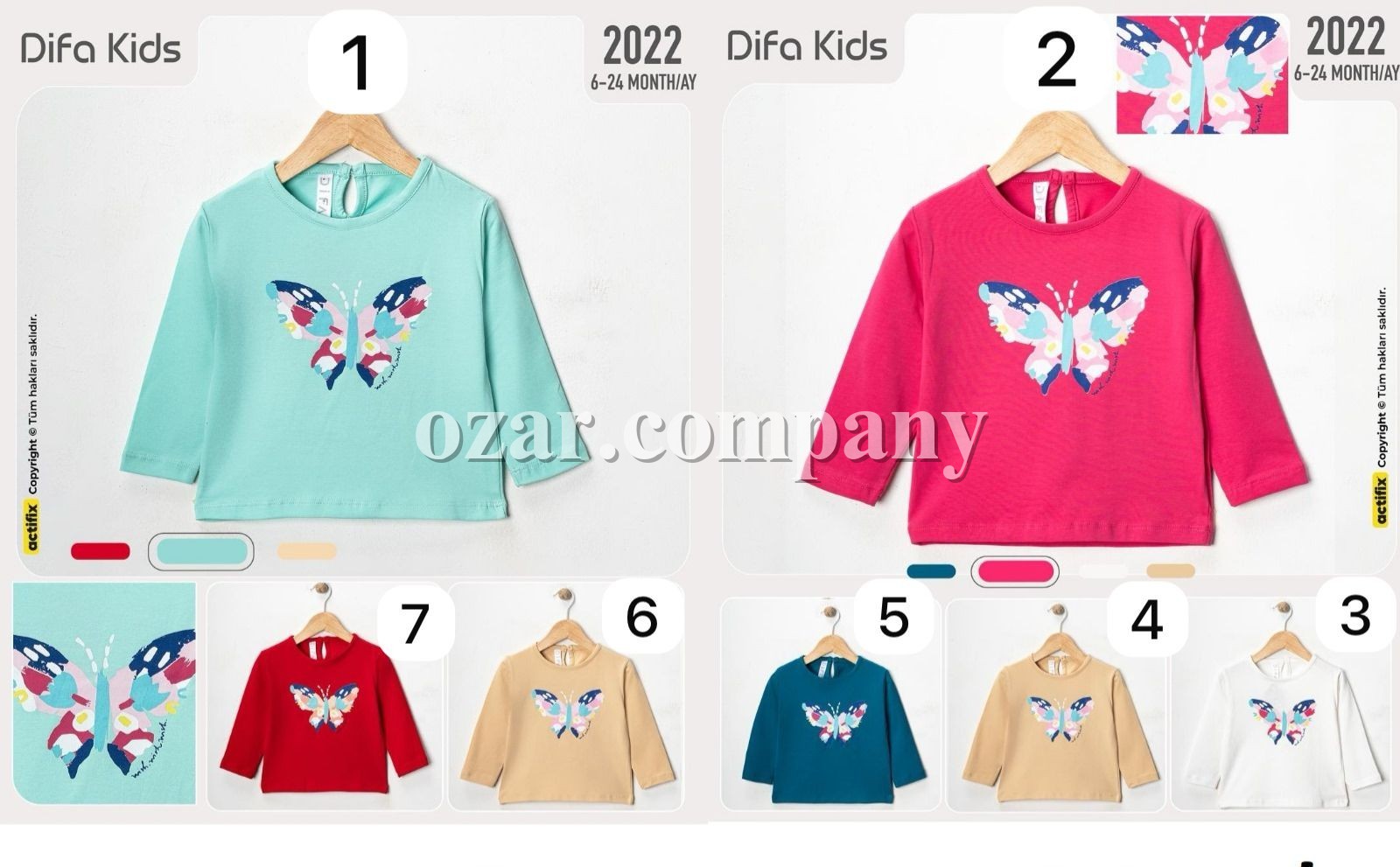 Свитшот Для Девочки Difa Kids (6-12-18-24мес.)