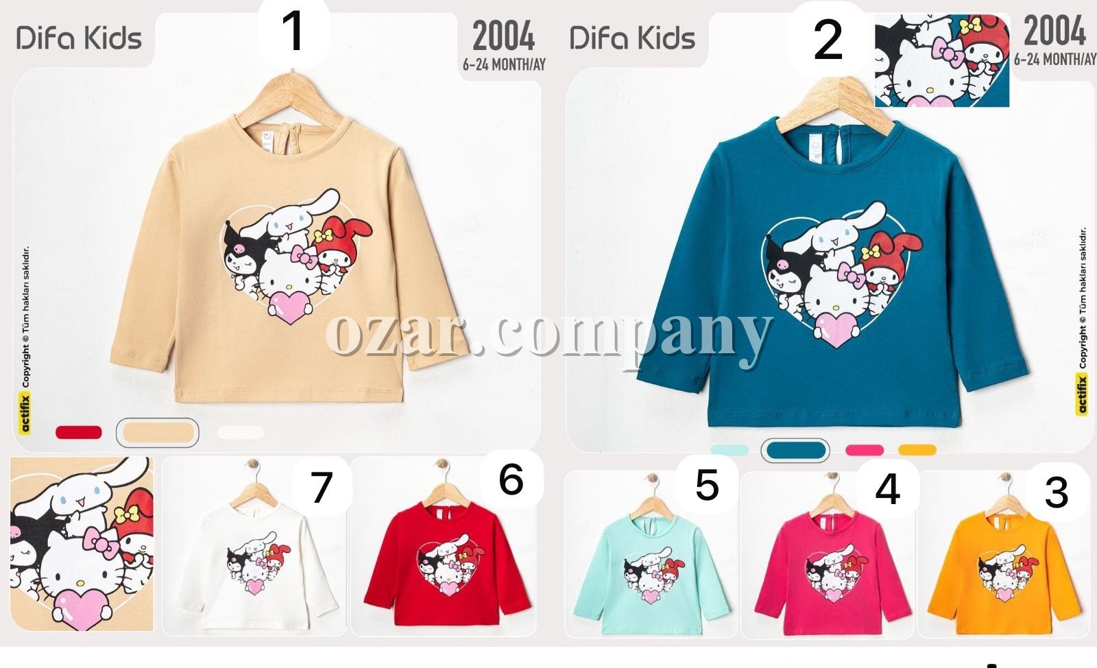 Свитшот Для Девочки Difa Kids (6-12-18-24мес.)