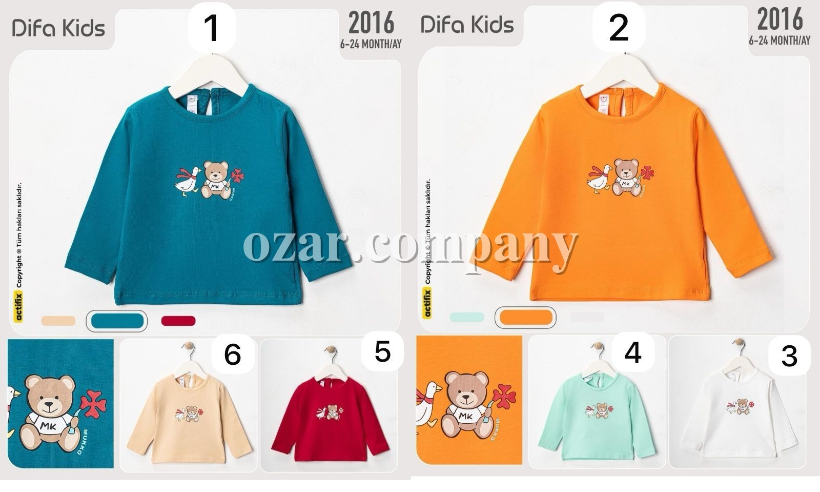 Свитшот Для Девочки Difa Kids (6-12-18-24мес.)