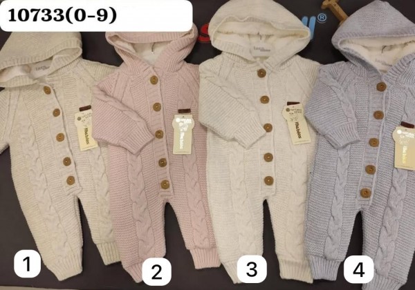 Утеплённый Человечек Для Новорождённых Lara Babies (0-3-6-9мес.)
