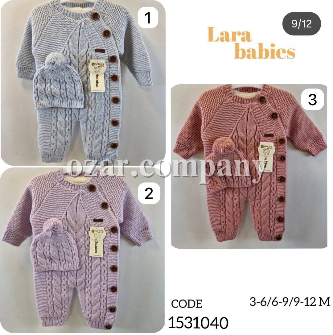 Утеплённый Человечек Для Новорождённых Lara Babies (3-6/6-9/9-12мес.)