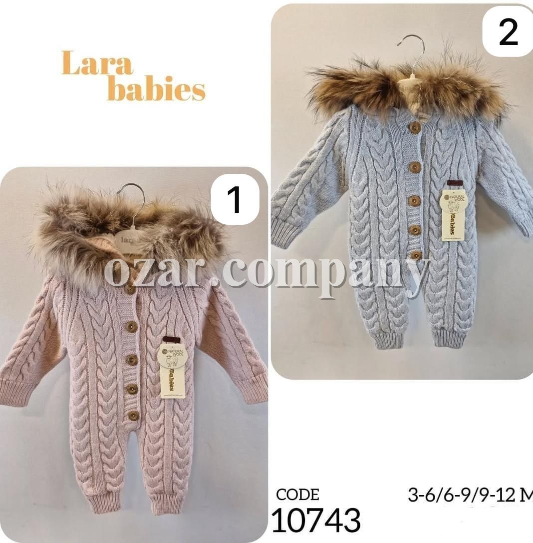 Утеплённый Человечек Для Новорождённых Lara Babies (3-6/6-9/9-12мес.)