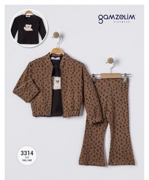 Костюм Тройка Для Девочки Gamzelim (2-3-4-5лет)