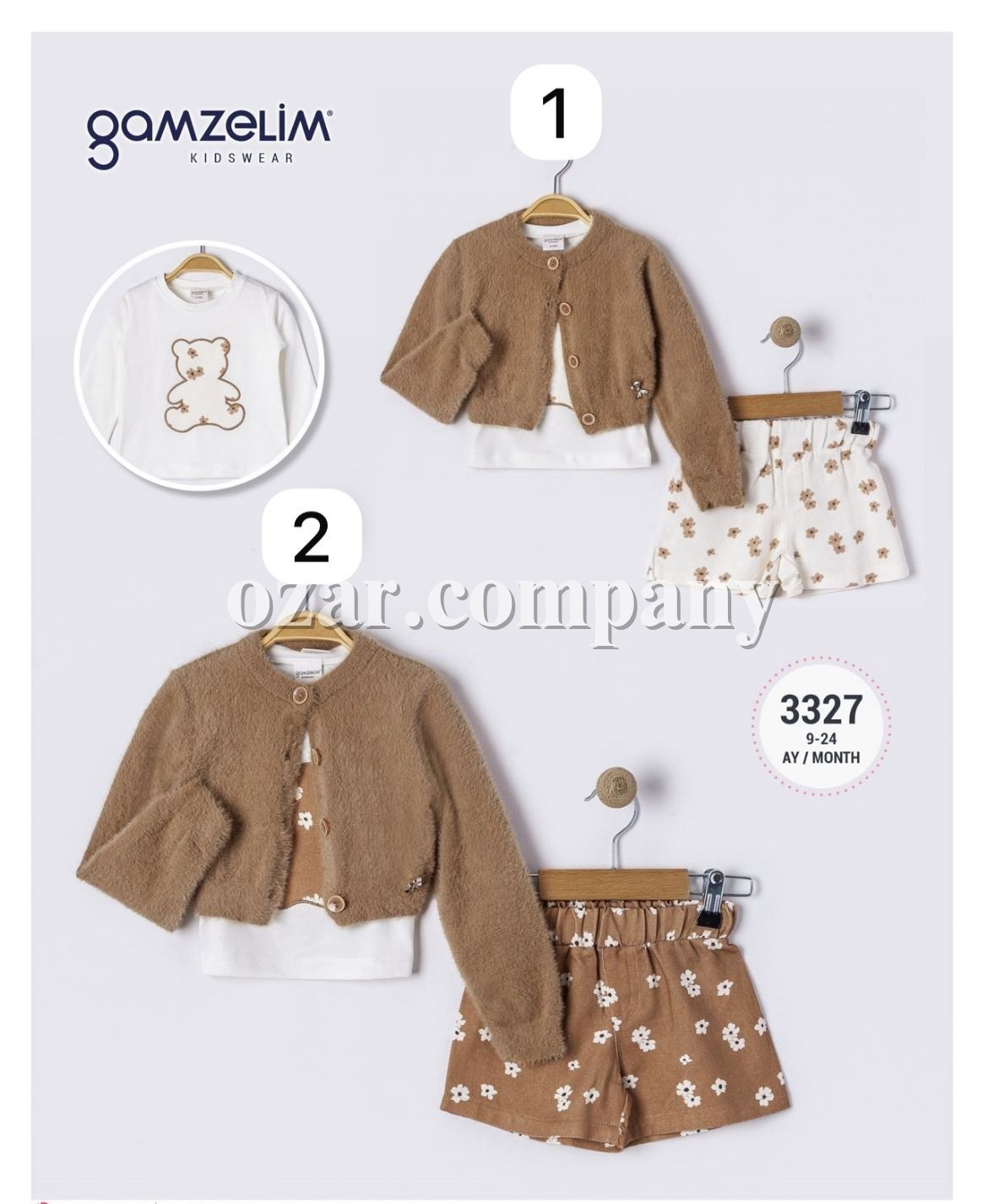 Костюм Тройка Для Девочки Gamzelim (9-12-18-24мес.)