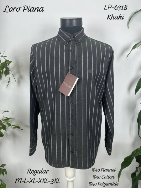 Мужская Фланелевая Рубашка Loro Piana 