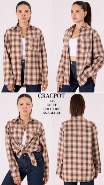 Женская Рубашка Cracpot 