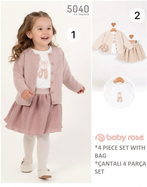 Костюм Тройка Для Девочки Baby Rose (1-2-3-4лет) 