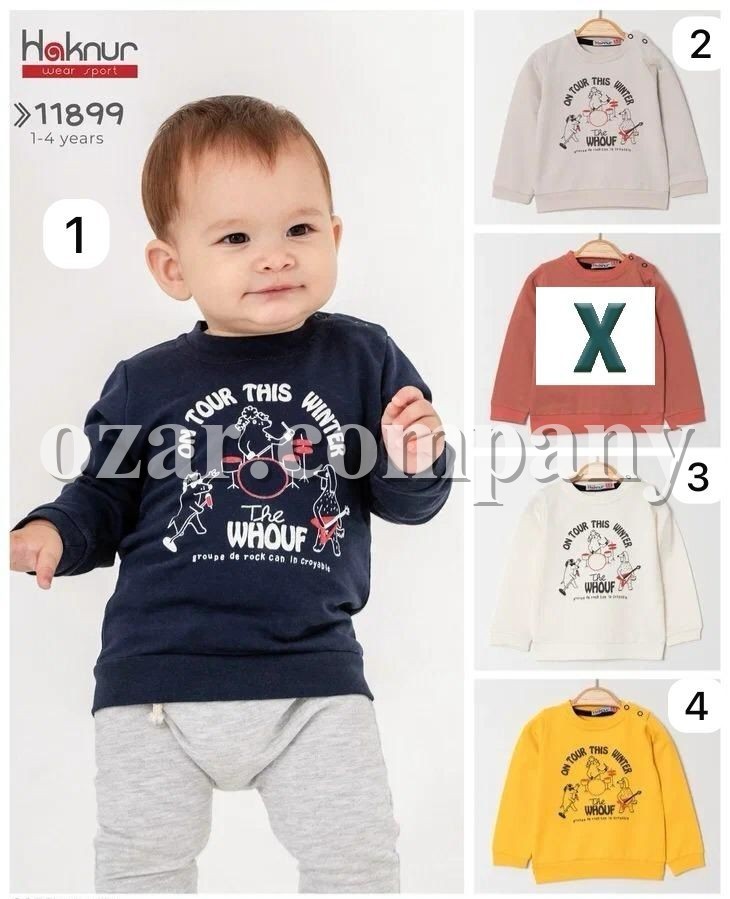 Свитшот Для Мальчика Haknur (1-2-3-4лет) 
