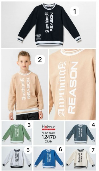 Свитшот Двунитка Для Мальчика Haknur (9-10-11-12лет)