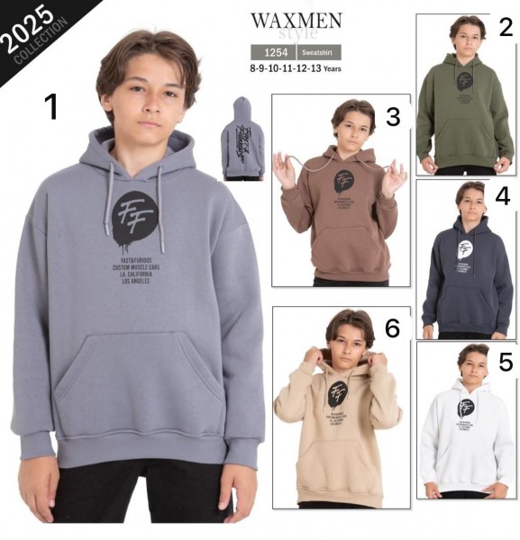 Худи Для Мальчика Waxmen (9-10-11-12-13-14лет) 