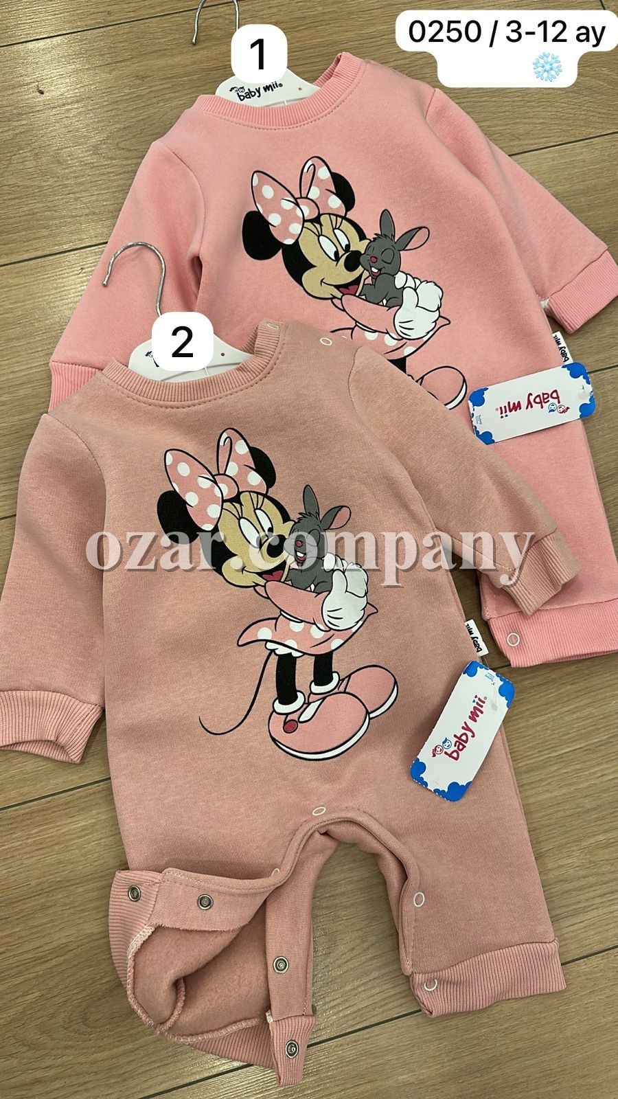 Трикотажный Человечек На Флисе Для Девочки Baby Mii (3-6-9-12мес.)