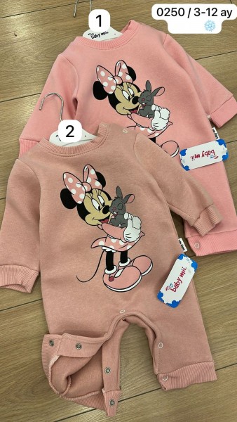 Трикотажный Человечек На Флисе Для Девочки Baby Mii (3-6-9-12мес.)