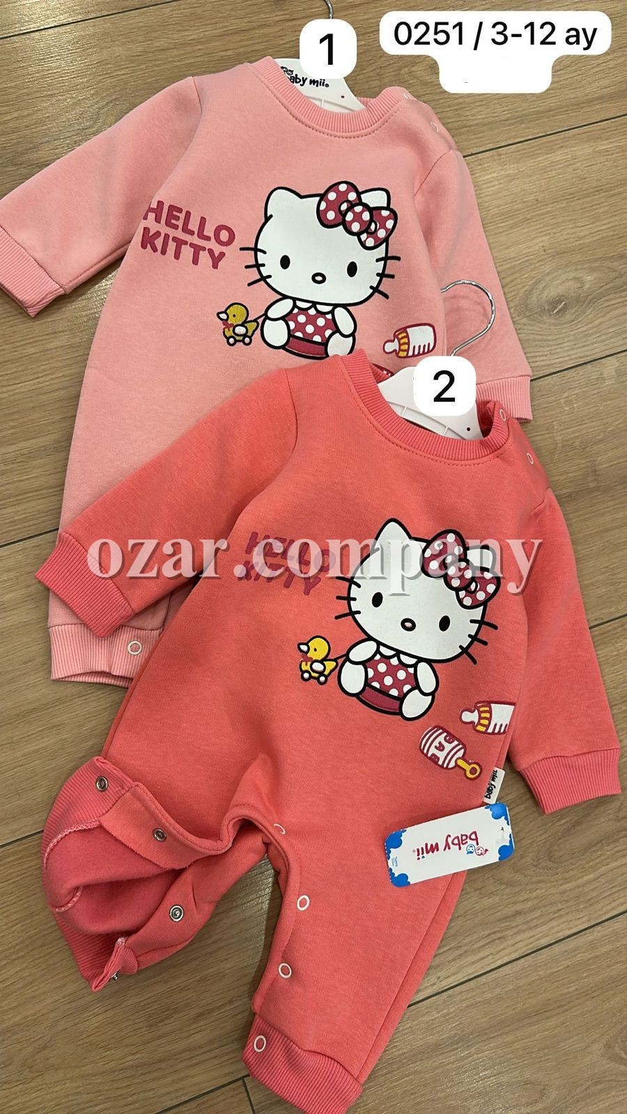 Трикотажный Человечек На Флисе Для Девочки Baby Mii (3-6-9-12мес.)