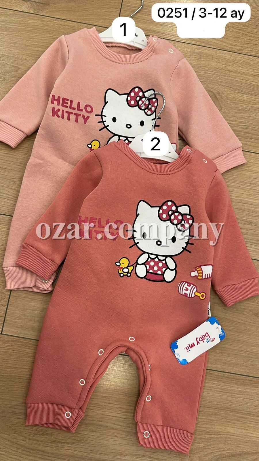 Трикотажный Человечек На Флисе Для Девочки Baby Mii (3-6-9-12мес.)