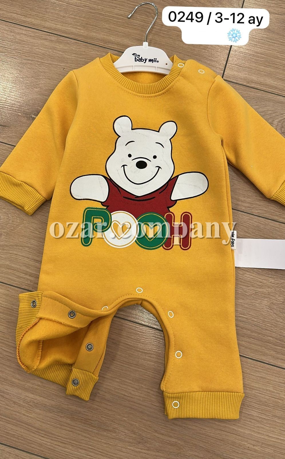 Трикотажный Человечек На Флисе Для Мальчика Baby Mii (3-6-9-12мес.)
