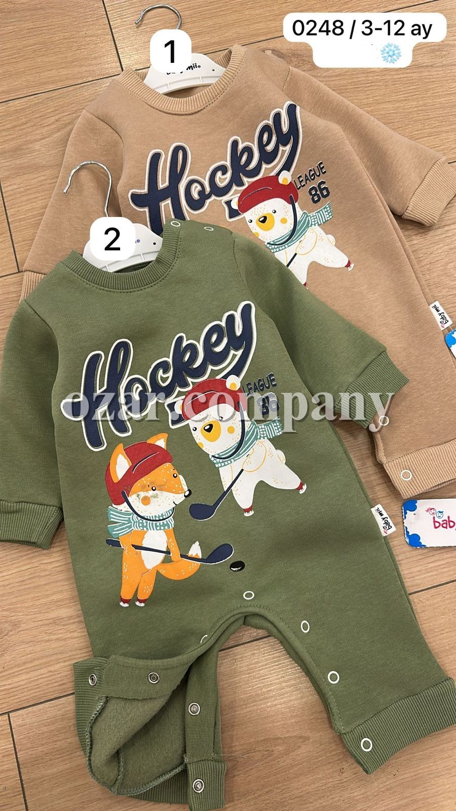 Трикотажный Человечек На Флисе Для Мальчика Baby Mii (3-6-9-12мес.)