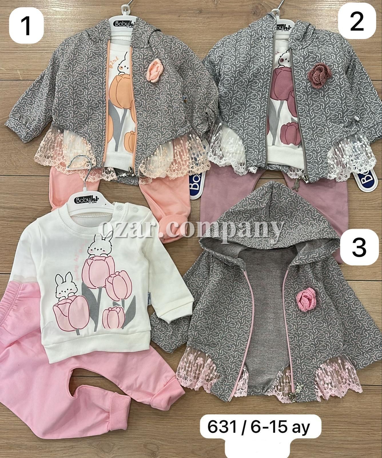 Костюм Тройка Для Девочки Babyhi (6-9-12-18мес.)