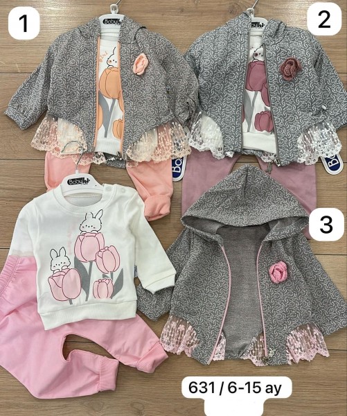 Костюм Тройка Для Девочки Babyhi (6-9-12-18мес.)