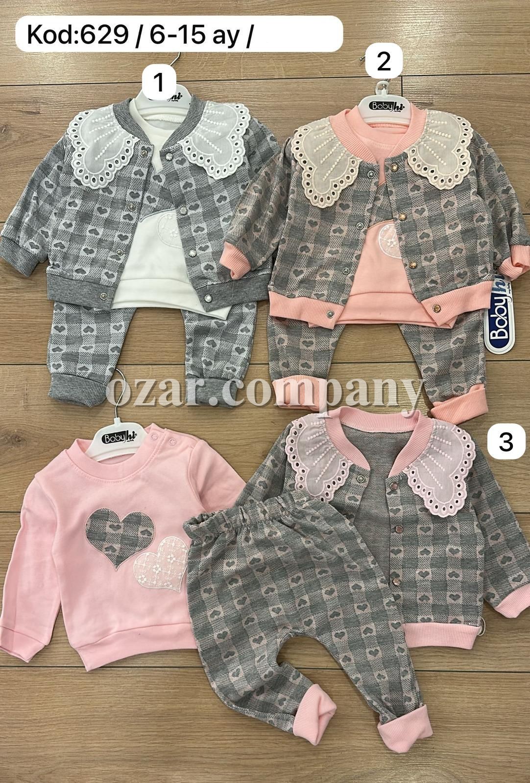 Костюм Тройка Для Девочки Babyhi (6-9-12-18мес.)