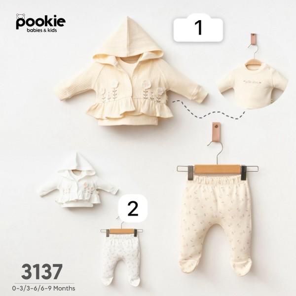 Костюм Тройка Для Девочки Pookie (0-3/3-6/6-9мес.)
