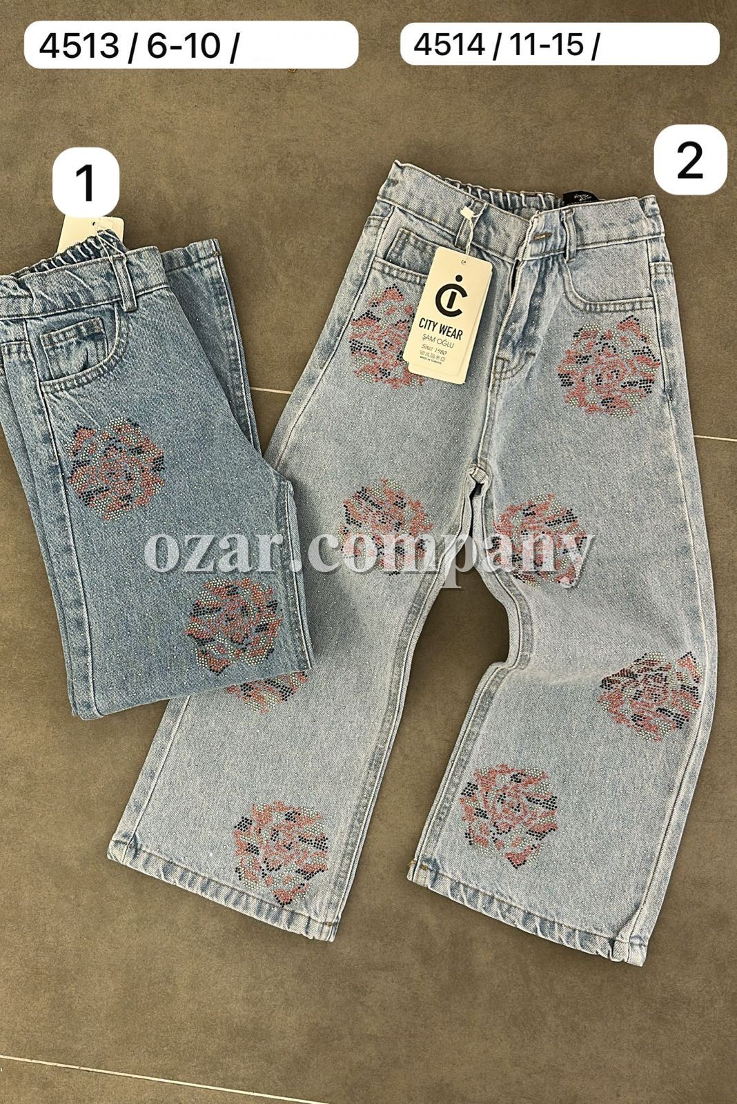 Джинсы Для Девочки City Wear (6-7-8-9-10лет)