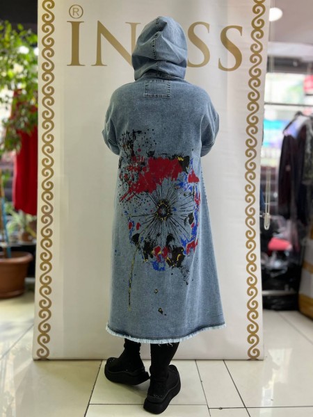 Женский Джинсовый Кардиган Iness (Большие размеры)