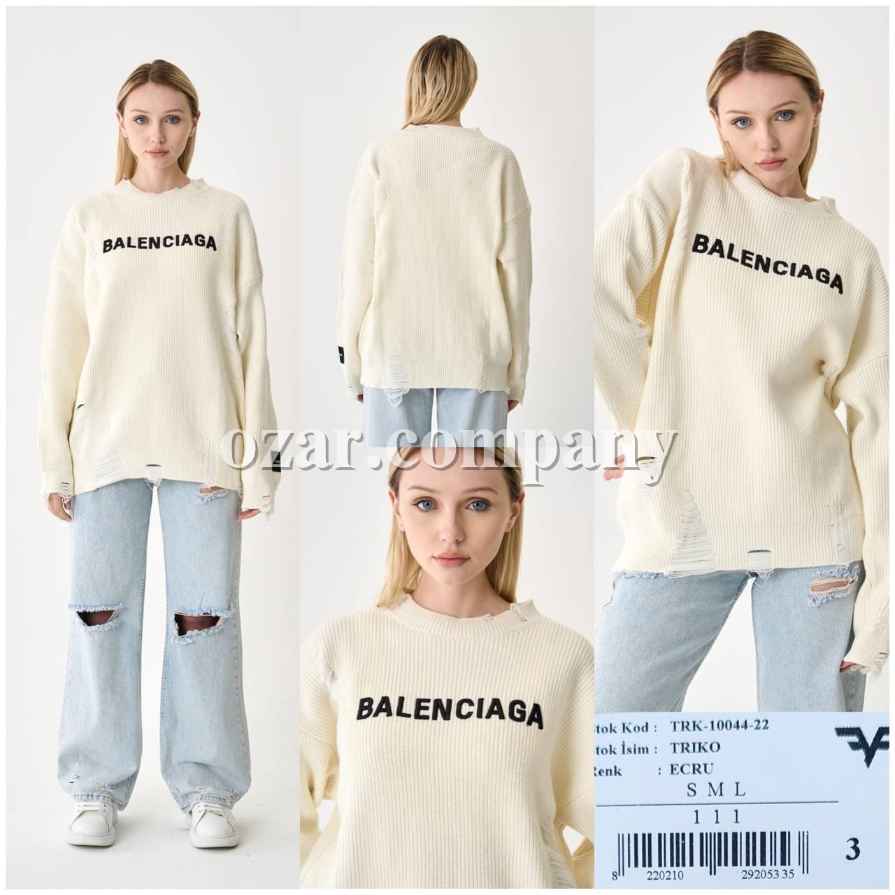 Женский Трикотажный Свитер Balenciaga