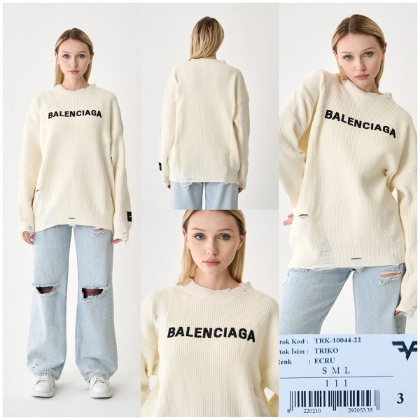 Женский Трикотажный Свитер Balenciaga