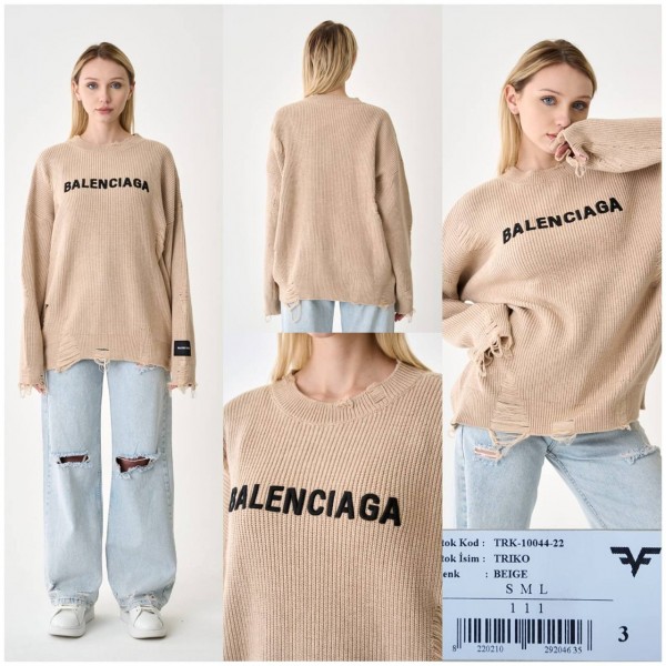 Женский Трикотажный Свитер Balenciaga
